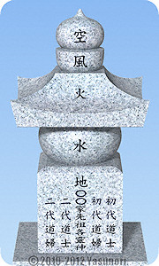 竹谷式吉相墓｜五輪塔