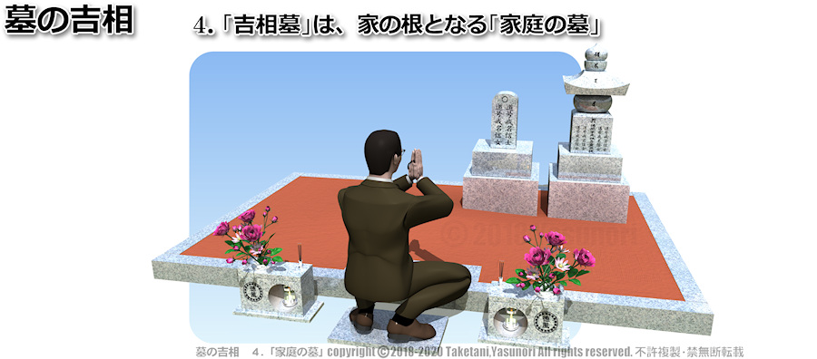 家の根となる「家庭の墓」